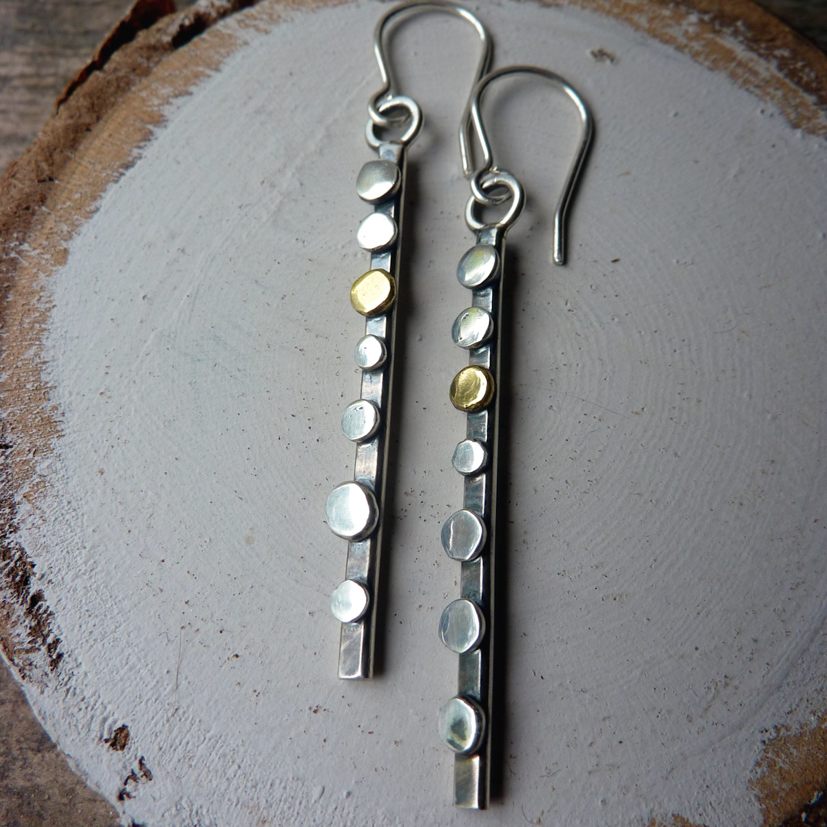 Silver Satellite Earrings